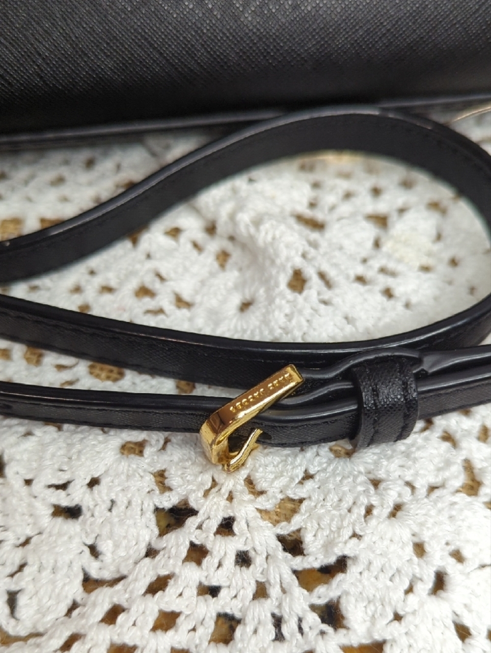 Marc Jacobs Black Leather Dome Crossbody with Gold Hardware - Picture 3 of 11
